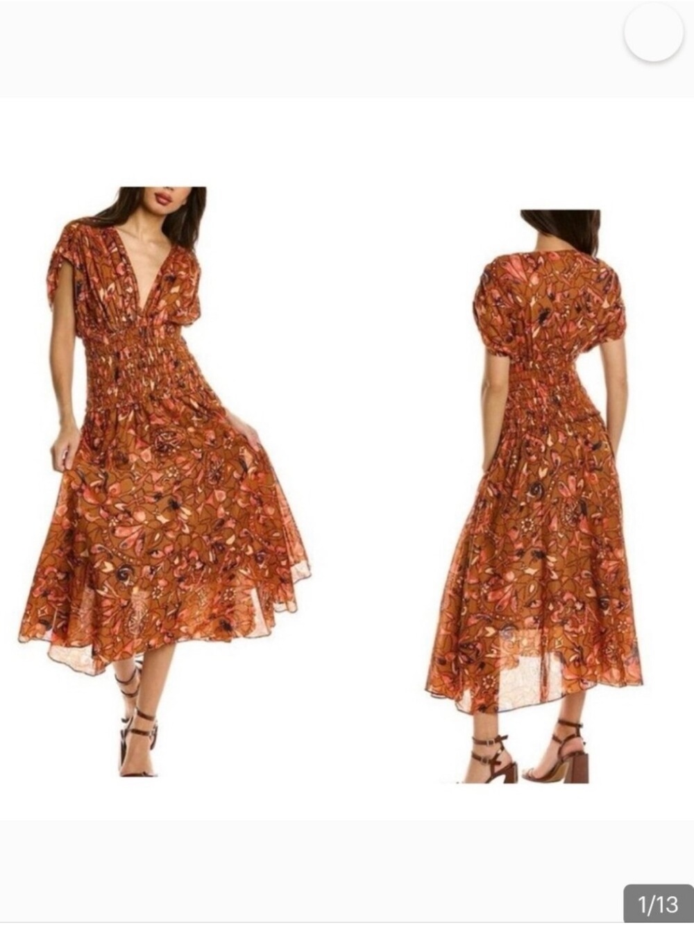 A.L.C. | Lucia floral midi dress